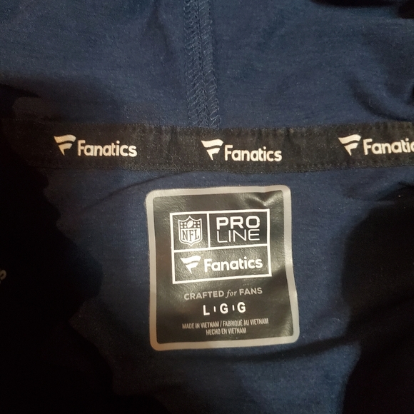 BNWOT Patriots fanatics women's zip up size L - Picture 3 of 5